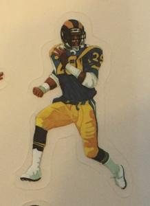 1988 Football Heroes Stickers #6 Eric Dickerson Front
