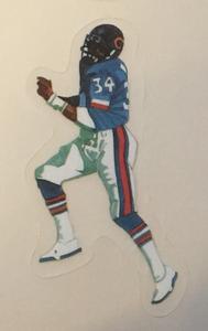 1988 Football Heroes Stickers #20 Walter Payton Front
