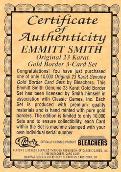 1995 Bleachers 23K Emmitt Smith #NNO Emmitt Smith Front