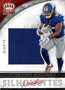 2016 Panini Crown Royale - Jumbo Rookie Silhouettes Jerseys #34 Sterling Shepard Front