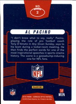 2016 Donruss Optic - Fans of the Game #2 Al Pacino Back