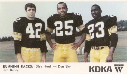 1968 KDKA Pittsburgh Steelers #NNO Jim Butler / Dick Hoak / Don Shy Front