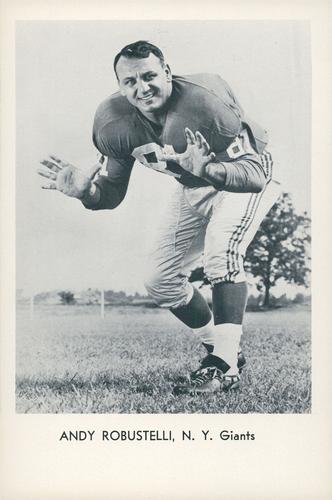 1963 Sports Service New York Giants #NNO Andy Robustelli Front