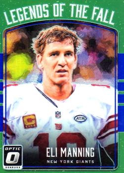 2016 Donruss Optic - Legends of the Fall Blue #3 Eli Manning Front