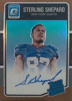 2016 Donruss Optic - Rated Rookies Autograph Bronze #194 Sterling Shepard Front