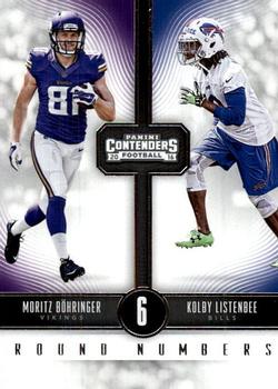 2016 Panini Contenders - Round Numbers #20 Kolby Listenbee / Moritz Bohringer Front