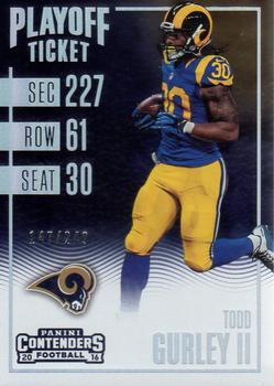 2016 Panini Contenders - Playoff Ticket #17 Todd Gurley II Front