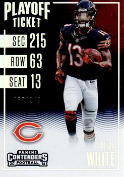 2016 Panini Contenders - Playoff Ticket #29 Kevin White Front