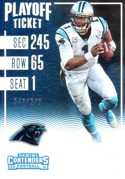 2016 Panini Contenders - Playoff Ticket #42 Cam Newton Front