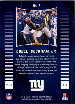 2016 Panini Rookies & Stars - Action Packed #5 Odell Beckham Jr. Back