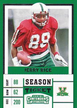 2017 Panini Contenders Draft Picks #49 Jerry Rice Front
