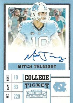 2017 Panini Contenders Draft Picks #104 Mitchell Trubisky Front