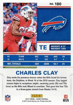 2017 Score #180 Charles Clay Back