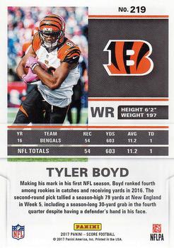 2017 Score #219 Tyler Boyd Back