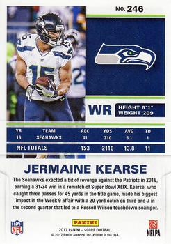 2017 Score #246 Jermaine Kearse Back
