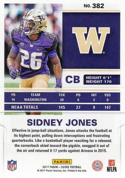 2017 Score #382 Sidney Jones Back