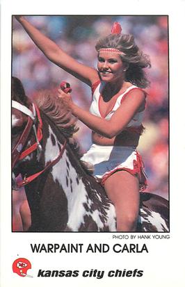 1981 Kansas City Chiefs Police #1 Warpaint and Carla Front