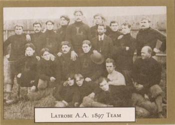1983 Chess Promotions Birthplace of Pro Football #27 Latrobe A.A. 1897 Team Front