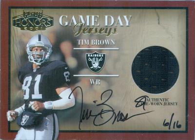 2016 Panini Honors - Recollection Collection #GD-7 Tim Brown Front