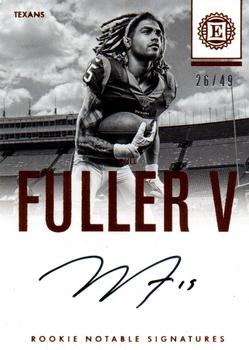 2016 Panini Encased - Rookie Notable Signatures #RNI-WF Will Fuller V Front