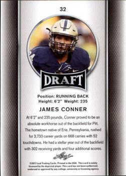 2017 Leaf Draft - Gold #32 James Conner Back
