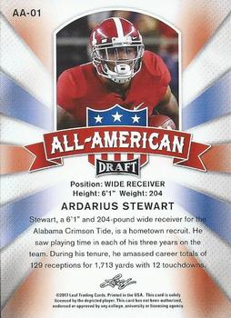 2017 Leaf Draft - All-American #AA-01 ArDarius Stewart Back