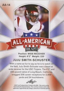 2017 Leaf Draft - All-American #AA-14 JuJu Smith-Schuster Back