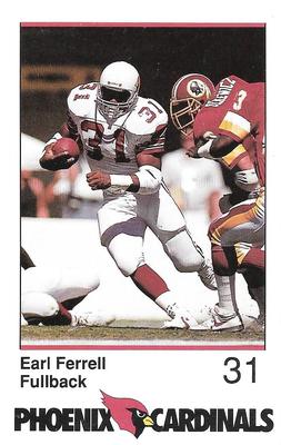 1989 Phoenix Cardinals Police #NNO Earl Ferrell Front