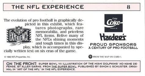 1992 NFL Experience #8 Super Bowl VII Back
