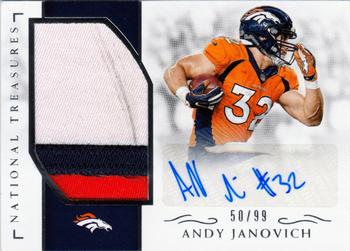 2016 Panini National Treasures - Rookie Material Signature #RMS-AJ Andy Janovich Front