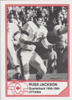 1983 JOGO CFL Hall of Fame Series A #A-1 Russ Jackson Front
