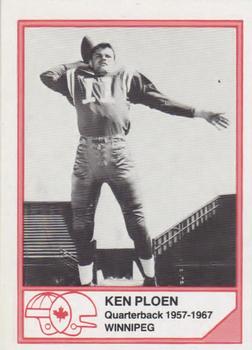 1983 JOGO CFL Hall of Fame Series A #A-3 Ken Ploen Front