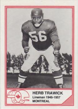 1983 JOGO CFL Hall of Fame Series A #A-15 Herb Trawick Front