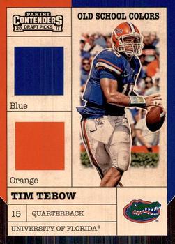 2017 Panini Contenders Draft Picks - Old School Colors #6 Tim Tebow Front