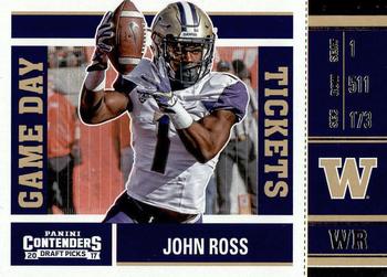 2017 Panini Contenders Draft Picks - Game Day Tickets #16 John Ross Front