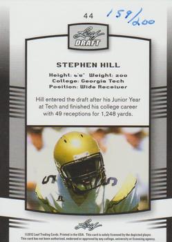 2012 Leaf Draft - Black #44 Stephen Hill Back