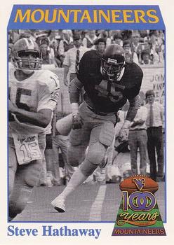 1991 College Classics West Virginia Mountaineers #17 Steve Hathaway Front