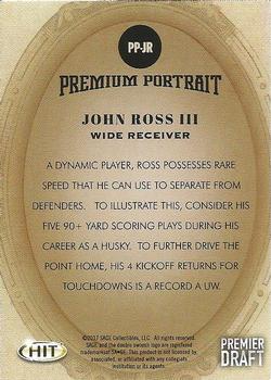 2017 SAGE HIT - Premium Portrait #PP-JR John Ross III Back