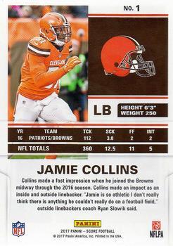 2017 Score - Red Zone #1 Jamie Collins Back