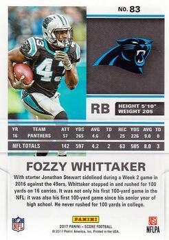 2017 Score - Scorecard #83 Fozzy Whittaker Back