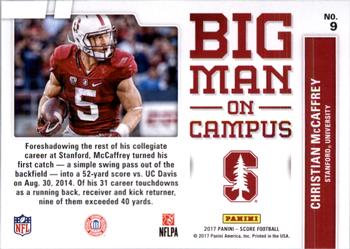 2017 Score - Big Man on Campus #9 Christian McCaffrey Back
