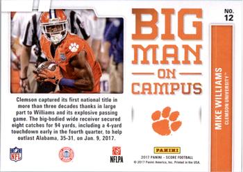 2017 Score - Big Man on Campus #12 Mike Williams Back
