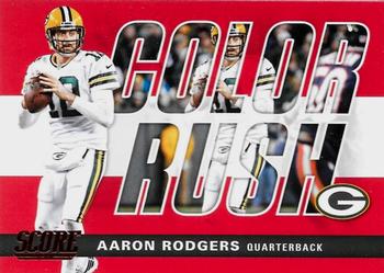 2017 Score - Color Rush Red #6 Aaron Rodgers Front
