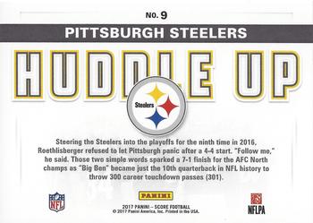 2017 Score - Huddle Up #9 Pittsburgh Steelers Back
