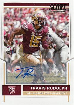 2017 Score - Rookie Autographs #338 Travis Rudolph Front
