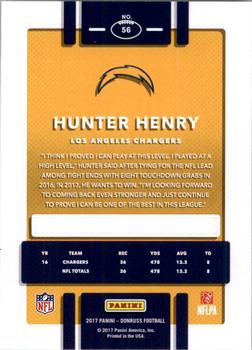2017 Donruss #56 Hunter Henry Back