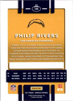 2017 Donruss #188 Philip Rivers Back