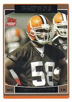 2006 Topps Cleveland Browns #CLE11 D'Qwell Jackson Front