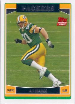 2006 Topps Green Bay Packers #GB6 A.J. Hawk Front