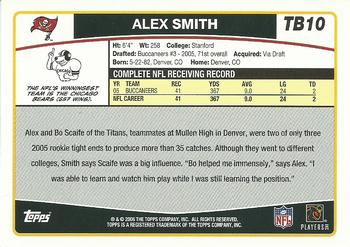 2006 Topps Tampa Bay Buccaneers #TB10 Alex Smith Back